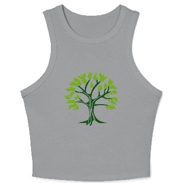 Discover green tree Crop Tank Top