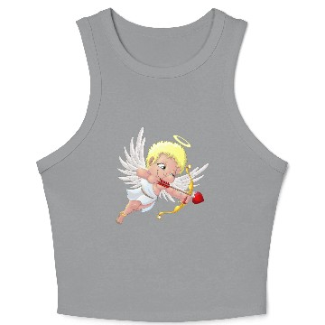 Discover cupid with a halo Crop Tank Top