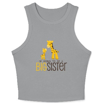 Discover I am going to be a Big Sister Crop Tank Top