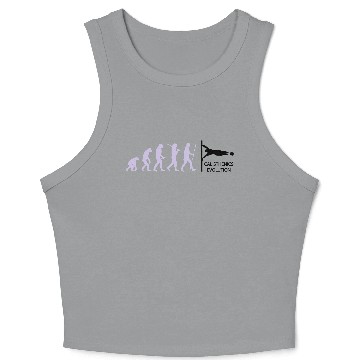 Discover Calisthenics Human Flag Evolution Crop Tank Top