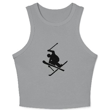 Discover Skiing Crop Tank Top