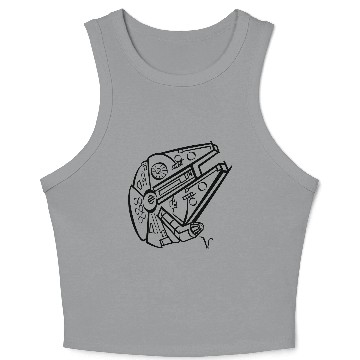 Discover Millennium Falcon [Artist Rendering 4] Crop Tank Top