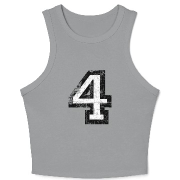 Discover Number 4 (Vintage White) Crop Tank Top
