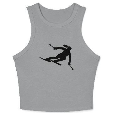 Discover Skiing Crop Tank Top