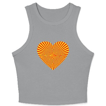 Discover Starburst Heart 21 Crop Tank Top
