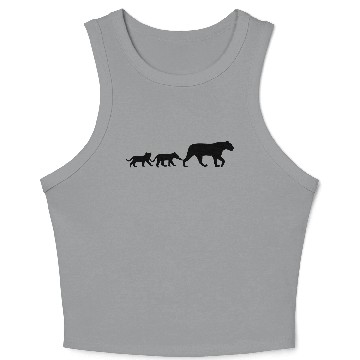 Discover Lioness and lion cubs Crop Tank Top