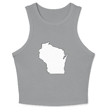 Discover Coloring Book Wisconsin Crop Tank Top