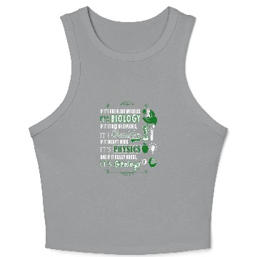 Discover Science teacher - Awesome Crop Tank Top for teacher