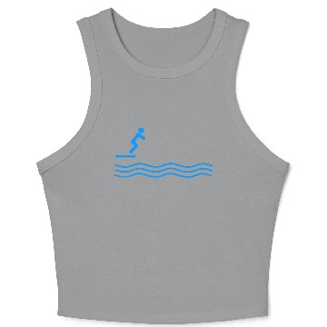 Discover Diving Icon Crop Tank Top