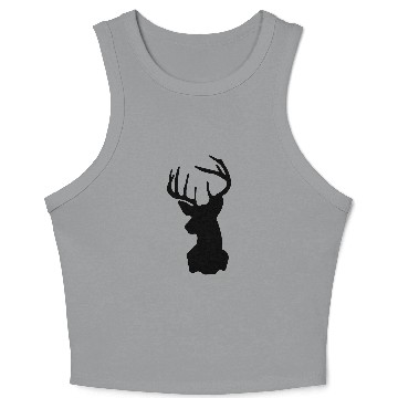 Discover Deer, Moose, Antlers, Hipsters Crop Tank Top