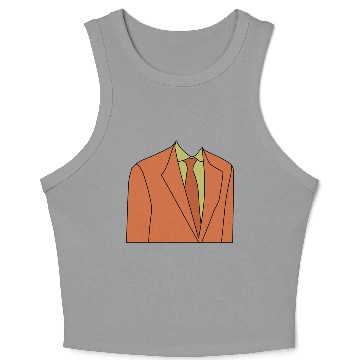 Discover Orange Disco Suit Crop Tank Top