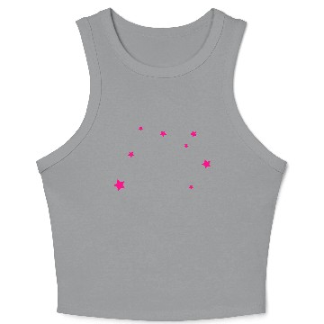 Discover Stars, Pink, Bling Bling Crop Tank Top