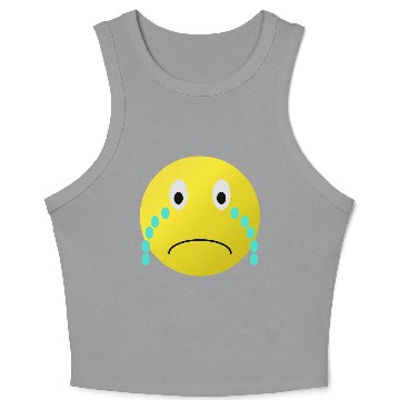 Discover Cry Smiley Crop Tank Top