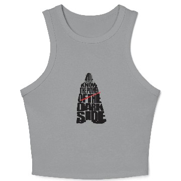 Discover Cool Star Wars Darth Vader typography Crop Tank Top