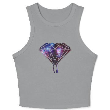 Discover Diamond Universe-Gift-hipster-galaxy-trend-cool Crop Tank Top