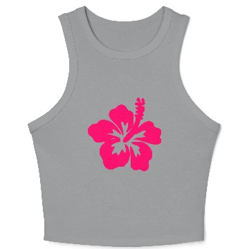 Discover Flower - Hibiscus Crop Tank Top