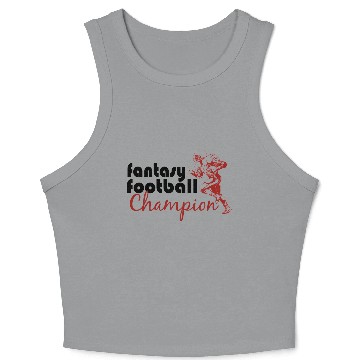 Discover Fantasy Football Champ Crop Tank Top