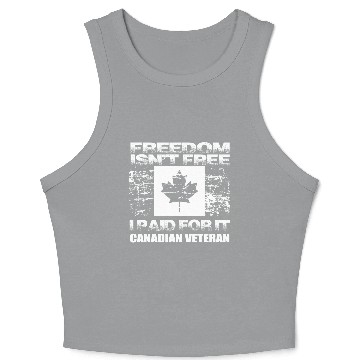 Discover Canadian Veteran Remembrance Day Baseball Jackets Crop Tank Top