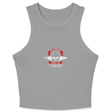 Discover Old Punks Never Die We Just Stand At The Back Punk Crop Tank Top