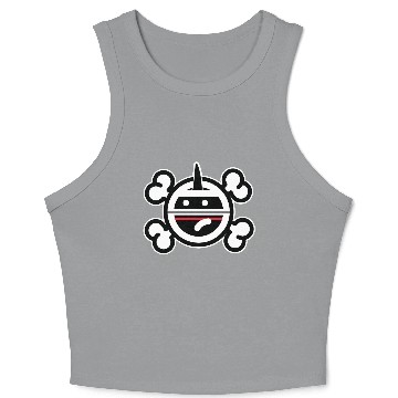 Discover Punk Rock Unicorn zip up Crop Tank Top