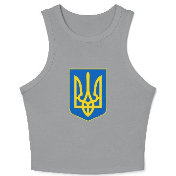 Discover Ukraine Trident Sweat Crop Tank Top