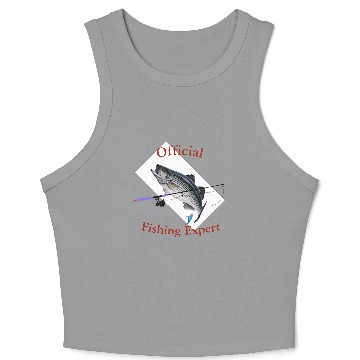 Discover Striped Bass Crop Tank Top