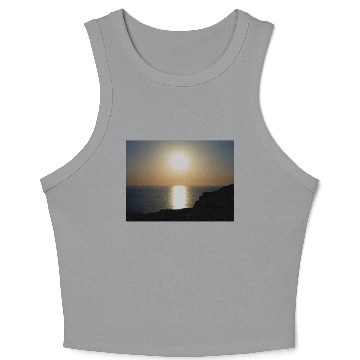 Discover North Devon Hartland Volcanic Ash Sunset (4) Crop Tank Top