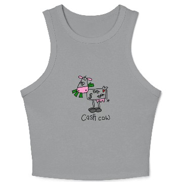 Discover Cash Cow Ts and Gifts Crop Tank Top