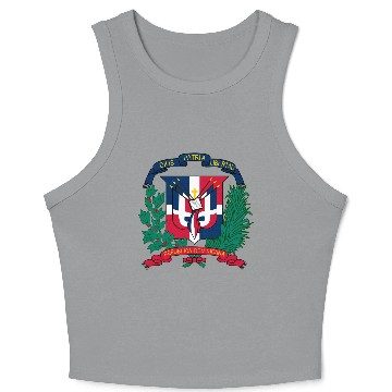 Discover dominican republic emblem Crop Tank Top