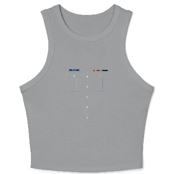 Discover Coast Guard Trop  (with Custom Nametag) Crop Tank Top