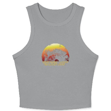 Discover skyline planet Crop Tank Top