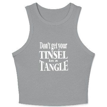 Discover Tangled Tinsel Crop Tank Top