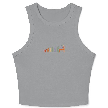 Discover Evolution Pinball Game Vintage Flipper Arcade Pinb Crop Tank Top