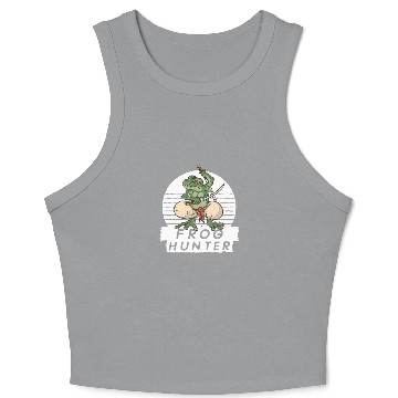 Discover Funny Frog Lover Crop Tank Top