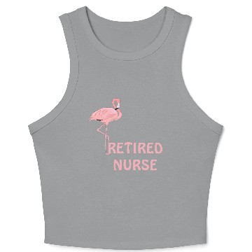 Discover Flamingo Retired Nurse Crop Tank Top