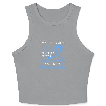 Discover Strong Prostate cancer  Light Blue awareness Crop Tank Top