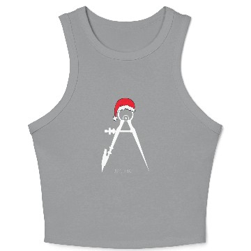 Discover Architect Compass Christmas Santa Hat Students Plus Size Crop Tank Top