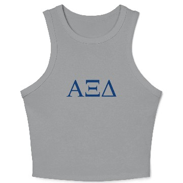 Discover Alpha Xi Delta Lil Big Logo Crop Tank Top