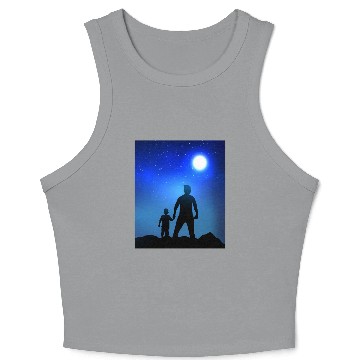 Discover Dad And Son | Father And Son Crop Tank Top