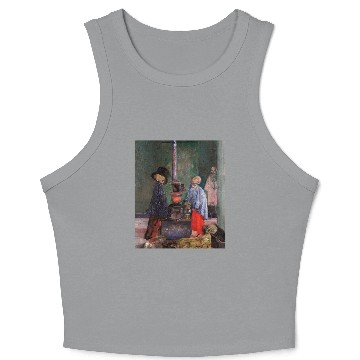 Discover James Ensor - Skeletons Warming Themselves Crop Tank Top