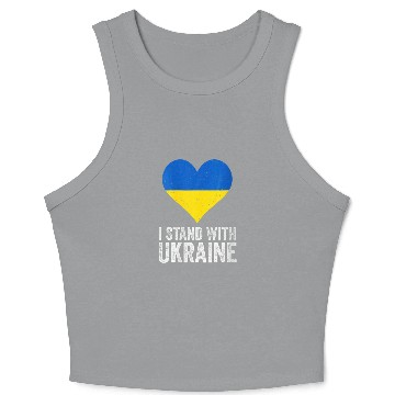 Discover I Stand With Ukraine | Stop Putin Stop War Support Crop Tank Top
