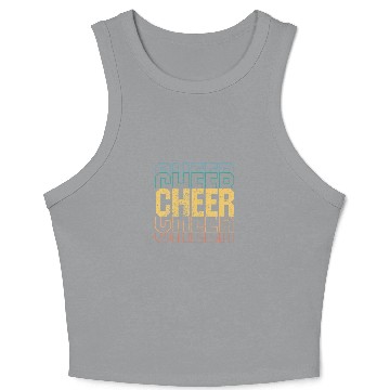 Discover Cheer Vintage Cheerleading Coach Crop Tank Top