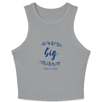 Discover Alpha Xi Delta Big Wreath Crop Tank Top