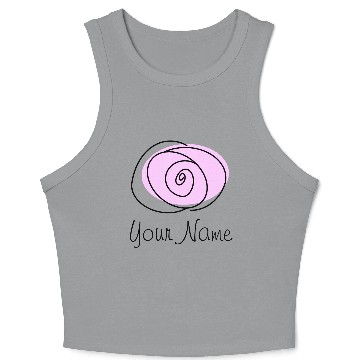 Discover Rose Lilac 'Name' Crop Tank Top