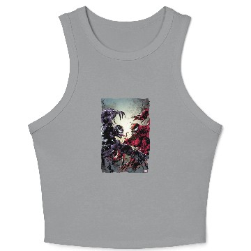 Discover Venom and Carnage Mirror Fight Crop Tank Top