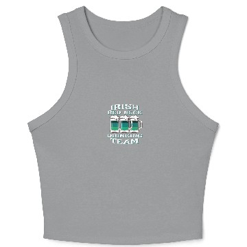 Discover Irish Drinking Team St Patricks Day Green Beer Mug Crop Tank Top