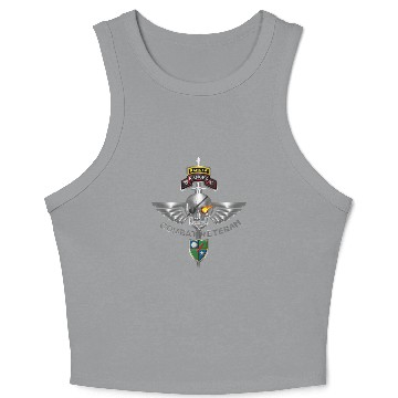 Discover 75th Ranger Regiment “Combat Veteran" Crop Tank Top