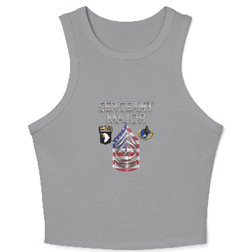Discover 101st Airborne Division Sergeant Major “SGM” Crop Tank Top