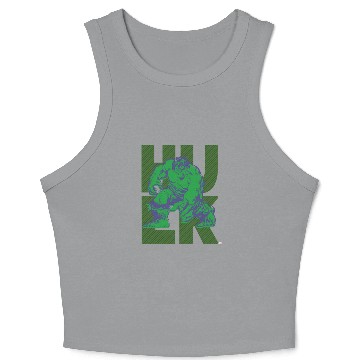Discover Hulk Typography Character Art Crop Tank Top