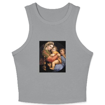 Discover Madonna Della Sedia Crop Tank Top